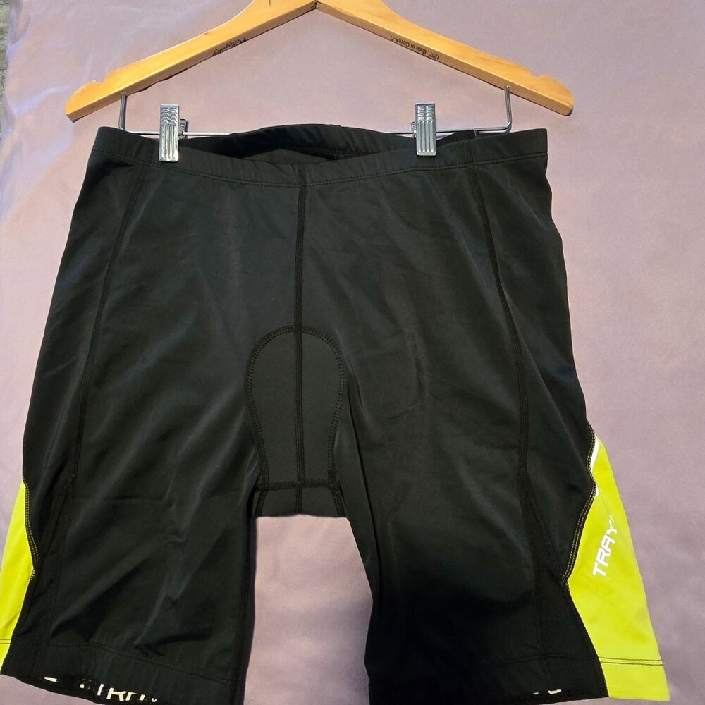 Cycling Bike Shorts Padded Women’s Large Black/Neon Yellow
